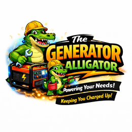 THE GENERATOR ALLIGATOR POWERING YOUR NEEDS! KEEPING YOU CHARGED UP! trademark