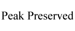 PEAK PRESERVED trademark