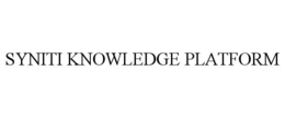 SYNITI KNOWLEDGE PLATFORM trademark