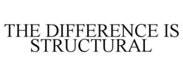 THE DIFFERENCE IS STRUCTURAL trademark