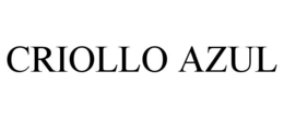 CRIOLLO AZUL trademark