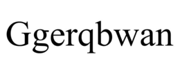 GGERQBWAN trademark