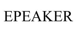EPEAKER trademark