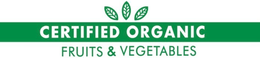 CERTIFIED ORGANIC FRUITS & VEGETABLES trademark