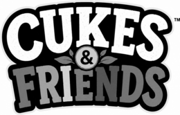 THE WORDS CUKES & FRIENDS IN A STYLIZED FONT trademark