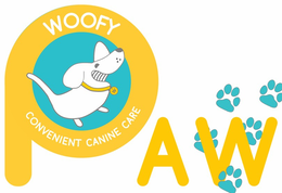 WOOFY W CONVENIENT CANINE CARE PAW trademark