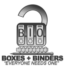 BOXES + BINDERS "EVERYONE NEEDS ONE" trademark