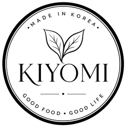 KIYOMI MADE IN KOREA GOOD FOOD GOOD LIFE trademark