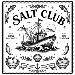 SALT CLUB SIMPLE INGREDIENTS REAL TRADITION WILD CAUGHT SUSTAINABLY SOURCED trademark