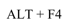ALT + F4 trademark