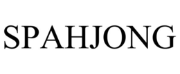 SPAHJONG trademark
