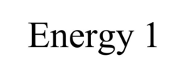 ENERGY 1 trademark