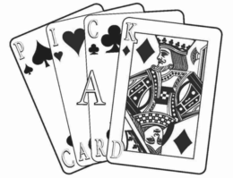 PICK A CARD trademark