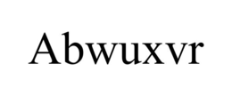 ABWUXVR trademark