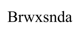 BRWXSNDA trademark