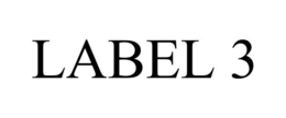 LABEL 3 trademark