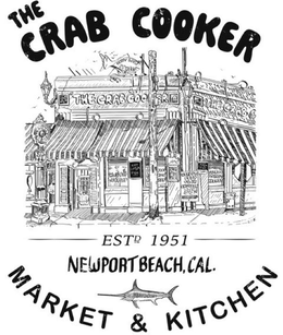 THE CRAB COOKER ESTD 1951 NEWPORT BEACH, CAL. MARKET & KITCHEN trademark