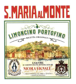 S.MARIA AL MONTE LIMONCINO PORTOFINO RICETTA ORIGINALE LIQUORE AI LIMONI DELLA RIVIERA LIGURE NICOLA VIGNALE CASA FONDATA NEL 1858 A GENOVA SAMPIERDARENA S.MARIA AL MONTE MARCA DEPOSITATA trademark