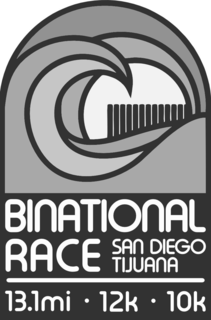 BINATIONAL RACE SAN DIEGO TIJUANA 13.1MI · 12K · 10K trademark